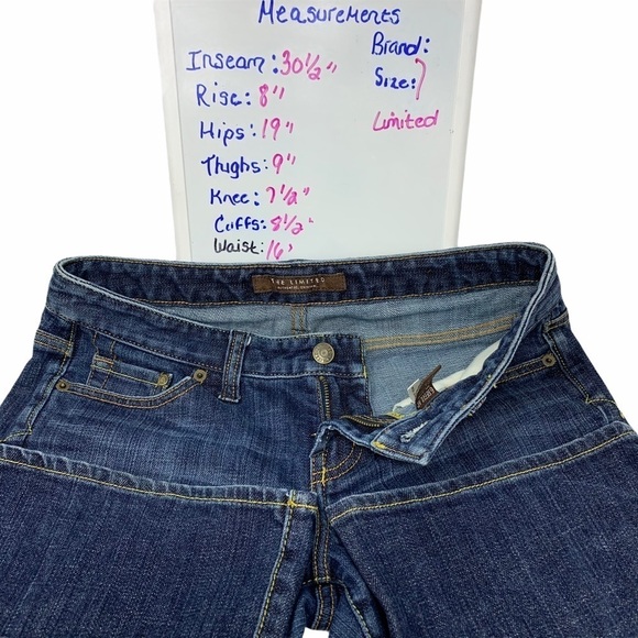 Y2K The Limited Women’s Mid Rise Regular Wash Boot Leg Stretch Blue Jeans Size 6 - Picture 5 of 11